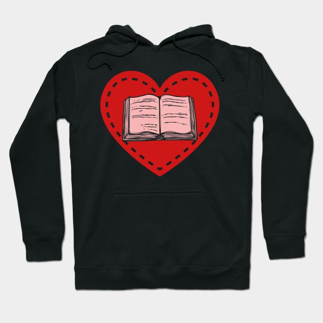 Bookworm Cute Book Reading Hoodie by shirtsyoulike